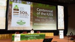 The stage at the conference for 100 years of soil science