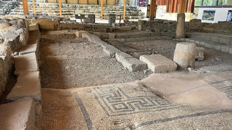 Die antike Synagoge in Magdala