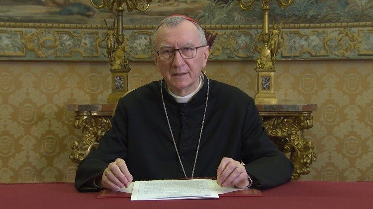 Foto de arquivo: cardeal Pietro Parolin, secretário de Estado vaticano (Vatican Media)