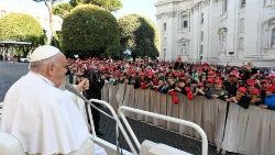 Папата с младежите от архидиоцеза на Генуа