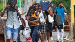 Cittadini haitiani in fuga 