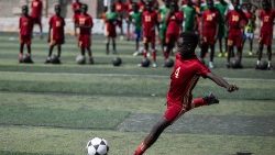 A football academy in Egypt promotes an initiative for South Sudanese refugees  for a better future for children  