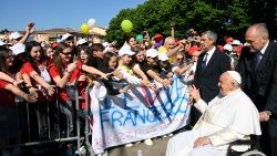 لقاء البابا فرنسيس مع الأطفال والفتيان في فيرونا