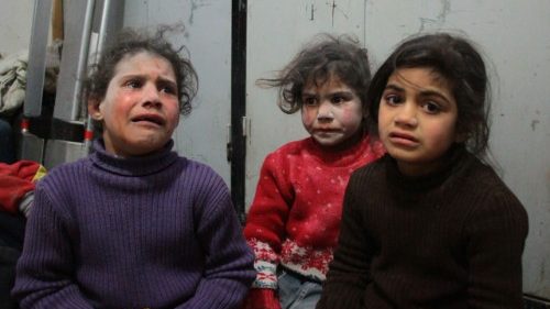 叙利亚战火下的孩童