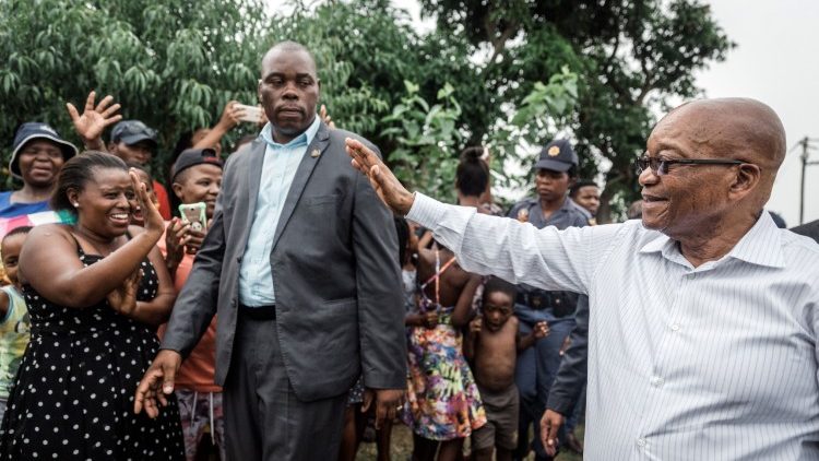Jacob Zuma im Wahlkampf 2019. Damals sammelte er noch Stimmen für den ANC
