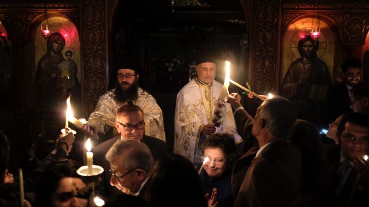 Egyptian Greek Orthodox faithful celebrate Easter in Cairo
