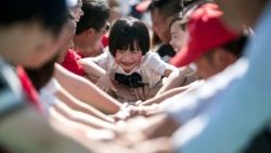 Aktion zum Weltkindertag, das Foto wurde in China aufgenommen