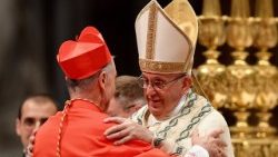 File photo of Pope Francis with Cardinal Ladaria