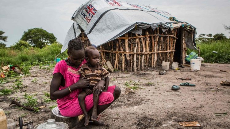 南苏丹妇女儿童难民