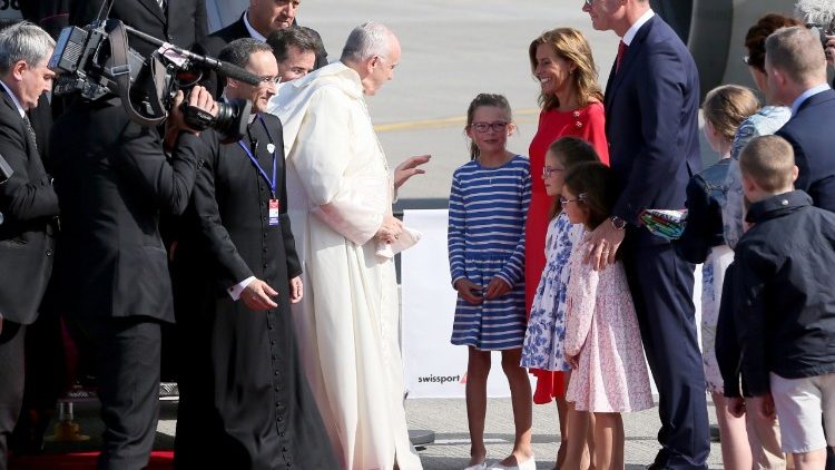 Popiežius Pranciškus Pasauliniame šeimų susitikime Airijoje 2018 m.