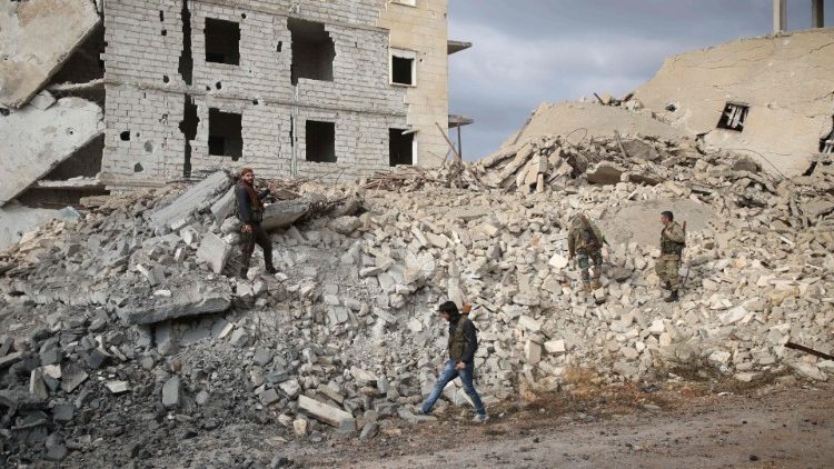 La distruzione a Idlib