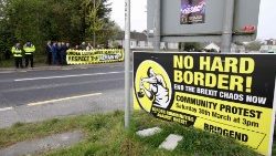 An der Grenze zwischen Derry (Nordirland) und County Donegal (Irische Republik), im April '19