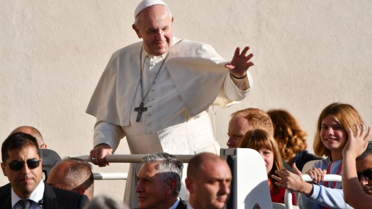 Pope Francis at the General Audience of Oct. 16, 2019