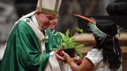 Papa Franjo na misi prigodom zatvaranja Biskupske sinode o Amazoniji