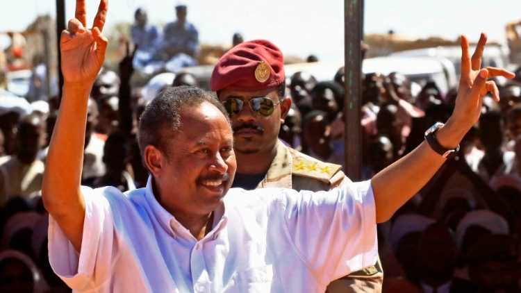 Le Premier ministre soudanais Abdallah Hamdok, ici lors d'une visite au Darfour en novembre 2019.