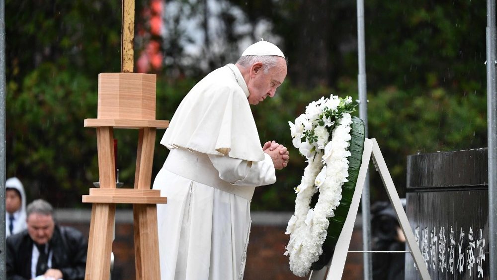 El Papa reza por las víctimas de Nagasaki