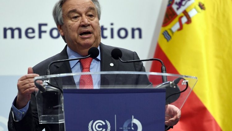 UNO-Generalsekretär Antonio Guterres nahm an der Weltklimakonferenz COP 25 in Madrid teil 