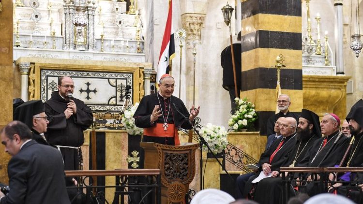 Kardinal Zenari govori na otvaranju katedrale Gospe od Brze Pomoći