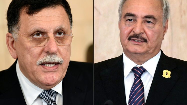 Libia: il premier al-Sarraji e il generale Haftar