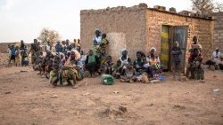 File photo of internally displaced people  - fleeing jihadist violence in northern Burkina Faso