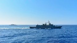 Military exercises on the Mediterranean