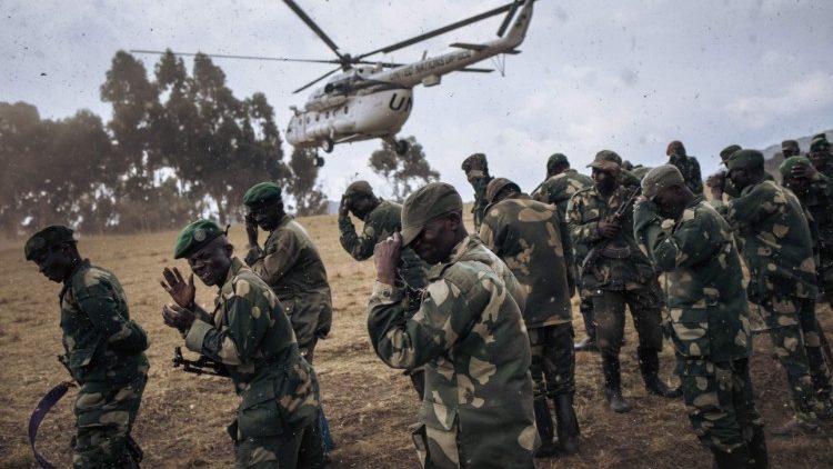 República Democrática del Congo: patrulla de las tropas de la ONU en la zona del ataque