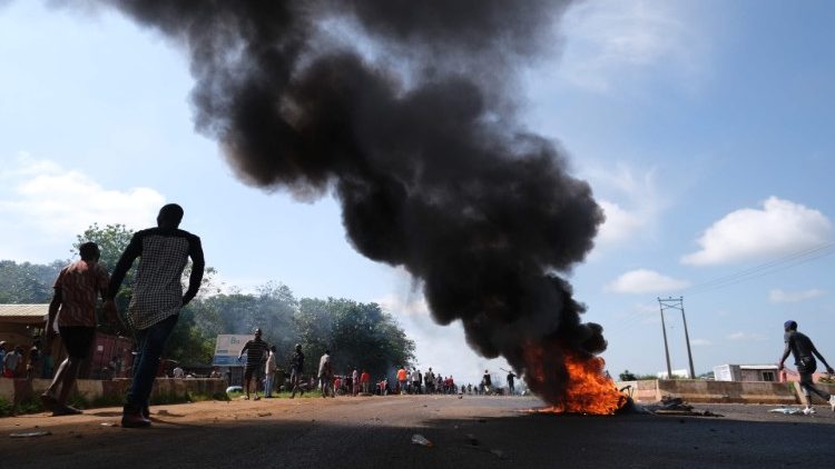 Tyres set on fire in Apo, Abuja - the capital city