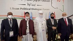 Delegates at the Libyan Political Dialogue Forum
