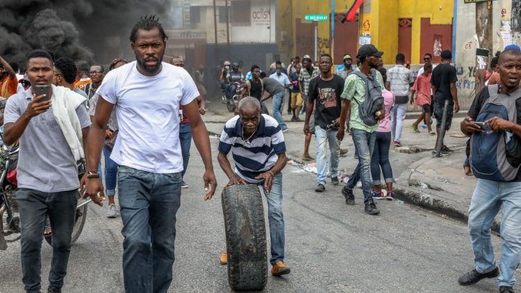Straßenproteste in Port-au-Prince im November 2020