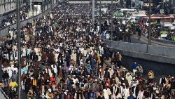 Eine städtische Straße im mehrheitlich muslimischen Pakistan