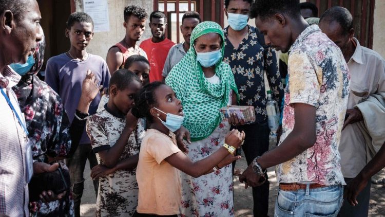 Äthiopische Flüchtlinge aus der Region Tigray  werden im Sudan aufgenommen