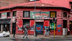 Geschlossener Alkohol-Laden in Johannesburg