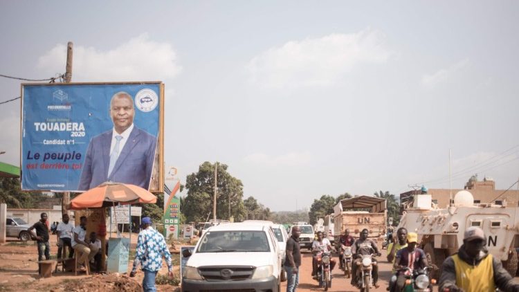 Rue de Bangui au lendemain de la proclamation des résultats des élections
