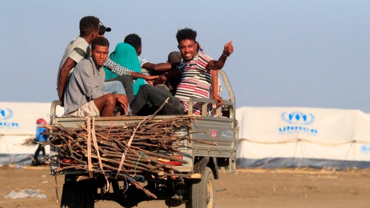 Ethiopian refugees flee fighting in the Tigray region