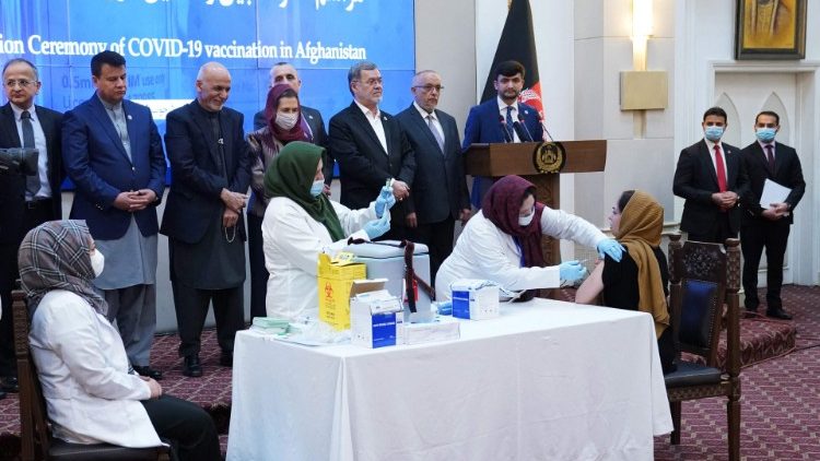 Afghanistan kicked off its Covid-19 vaccination programme on 23 Feb. 2020, in Kabul.