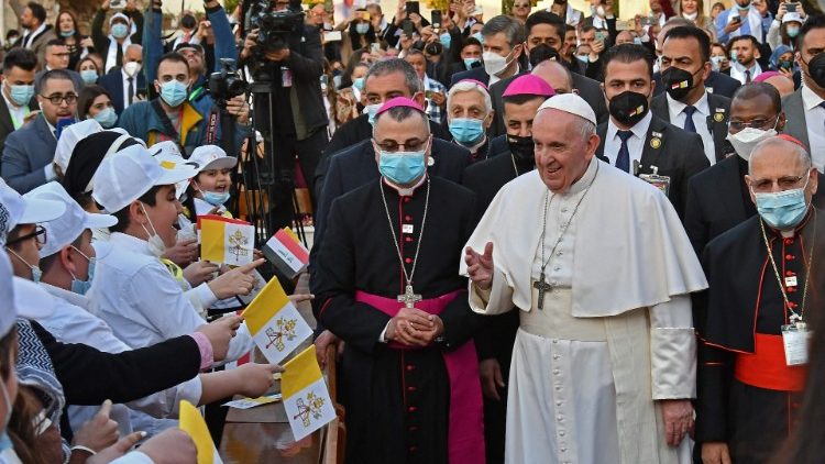 萨科枢机陪同教宗访问伊拉克