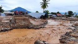 Le 5 avril 2021, les dégâts du cyclone tropical dans le Timor oriental. 