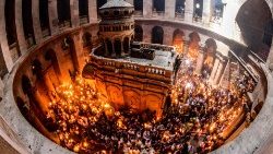 Orthodoxe Christen feiern im Mai letzten Jahres in Jerusalem ihr Osterfest