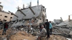 Destroyed buildings on the Gaza strip (file photo)