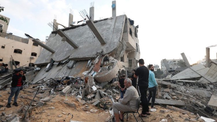 Destroyed buildings on the Gaza strip (file photo)