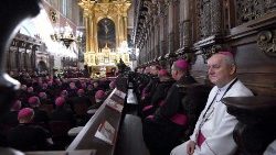 Polscy biskupi podczas spotkania z Franciszkiem w 2016 r.