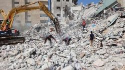 Macerie a Gaza dopo i bombardamenti
