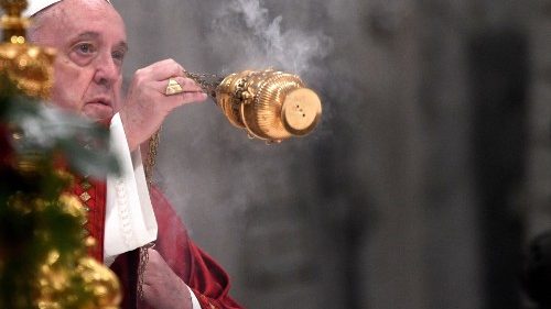 Papa Franjo tijekom euharistijskoga slavlja u bazilici svetoga Petra