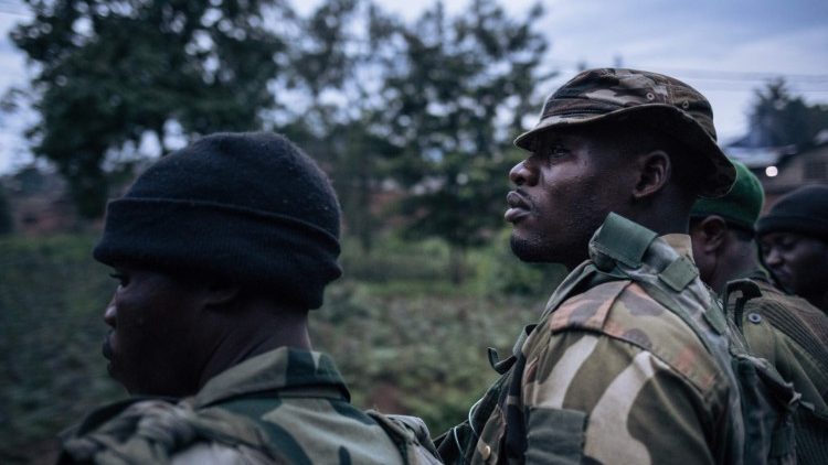 Prekäre Sicherheitslage: Soldaten in Nord-Kivu