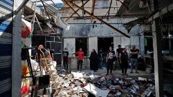 Le marché chiite de Sadr City dans l'est de Bagdad, après un attentat revendiqué par l'EI, en juillet 2020. 