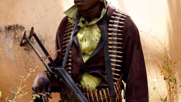Kämpfer der Rebellengruppe SPLA-IO - Aufnahme von 2019