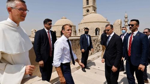 Le président français à la rencontre des chrétiens de Mossoul