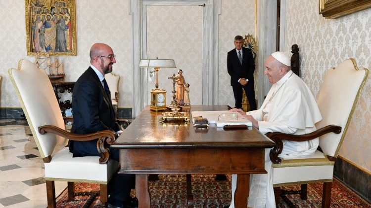 Susret pape Franje i predsjednika Europskog vijeća Charlesa Michela