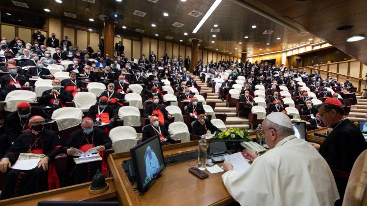 So sieht es aus, wenn im Vatikan eine Bischofssynode zusammentritt