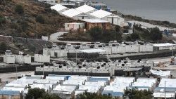 Le camp de Mavrovouni, sur l'île grecque de Lesbos